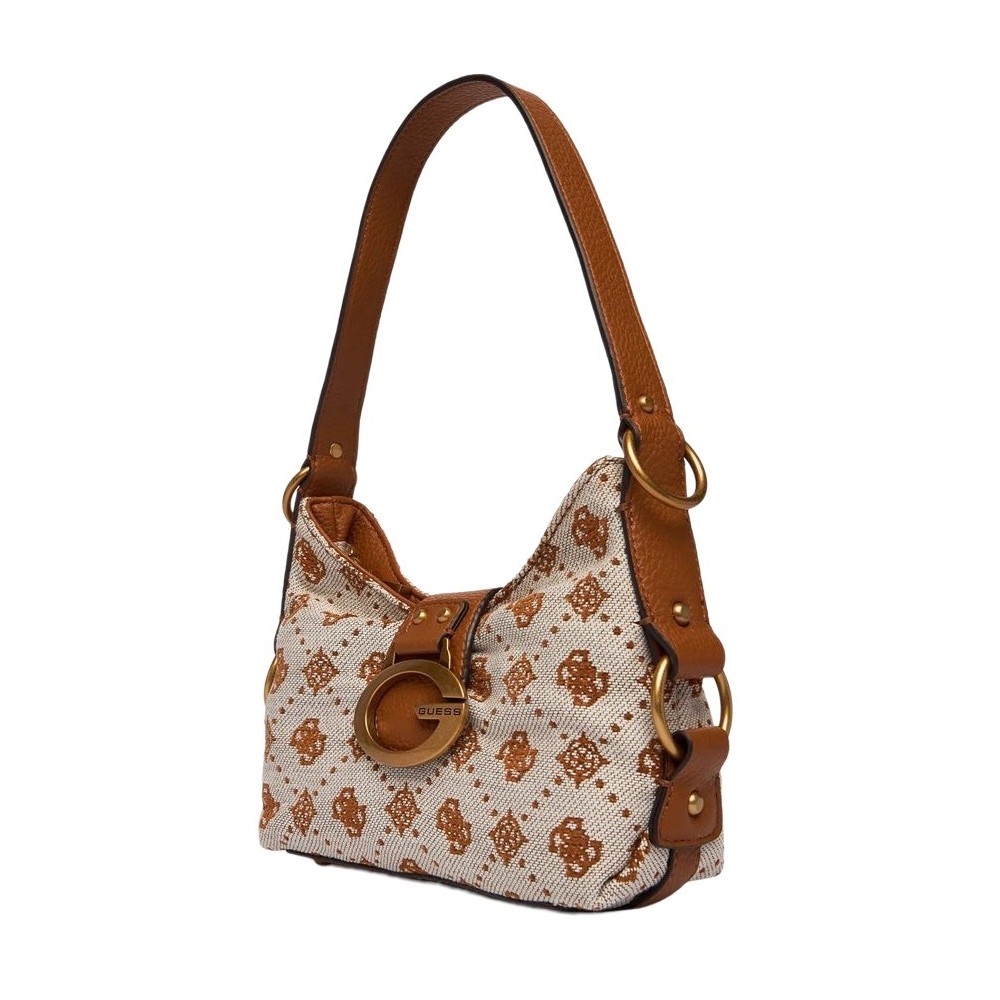 GUESS CAMDEN MINI SHOULDER BAG ΤΣΑΝΤΑ ΓΥΝΑΙΚΕΙΑ COGNAC