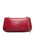 CALVIN KLEIN  CONVERTIBLE CHAIN SMALL BAG ΤΣΑΝΤΑ ΓΥΝΑΙΚΕΙΑ BORDEAUX