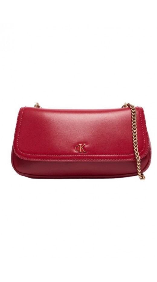 CALVIN KLEIN  CONVERTIBLE CHAIN SMALL BAG ΤΣΑΝΤΑ ΓΥΝΑΙΚΕΙΑ BORDEAUX