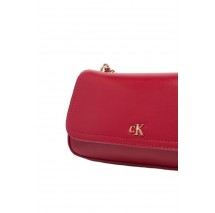 CALVIN KLEIN  CONVERTIBLE CHAIN SMALL BAG ΤΣΑΝΤΑ ΓΥΝΑΙΚΕΙΑ BORDEAUX