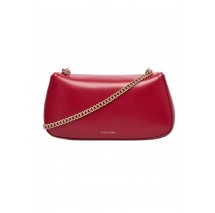 CALVIN KLEIN  CONVERTIBLE CHAIN SMALL BAG ΤΣΑΝΤΑ ΓΥΝΑΙΚΕΙΑ BORDEAUX