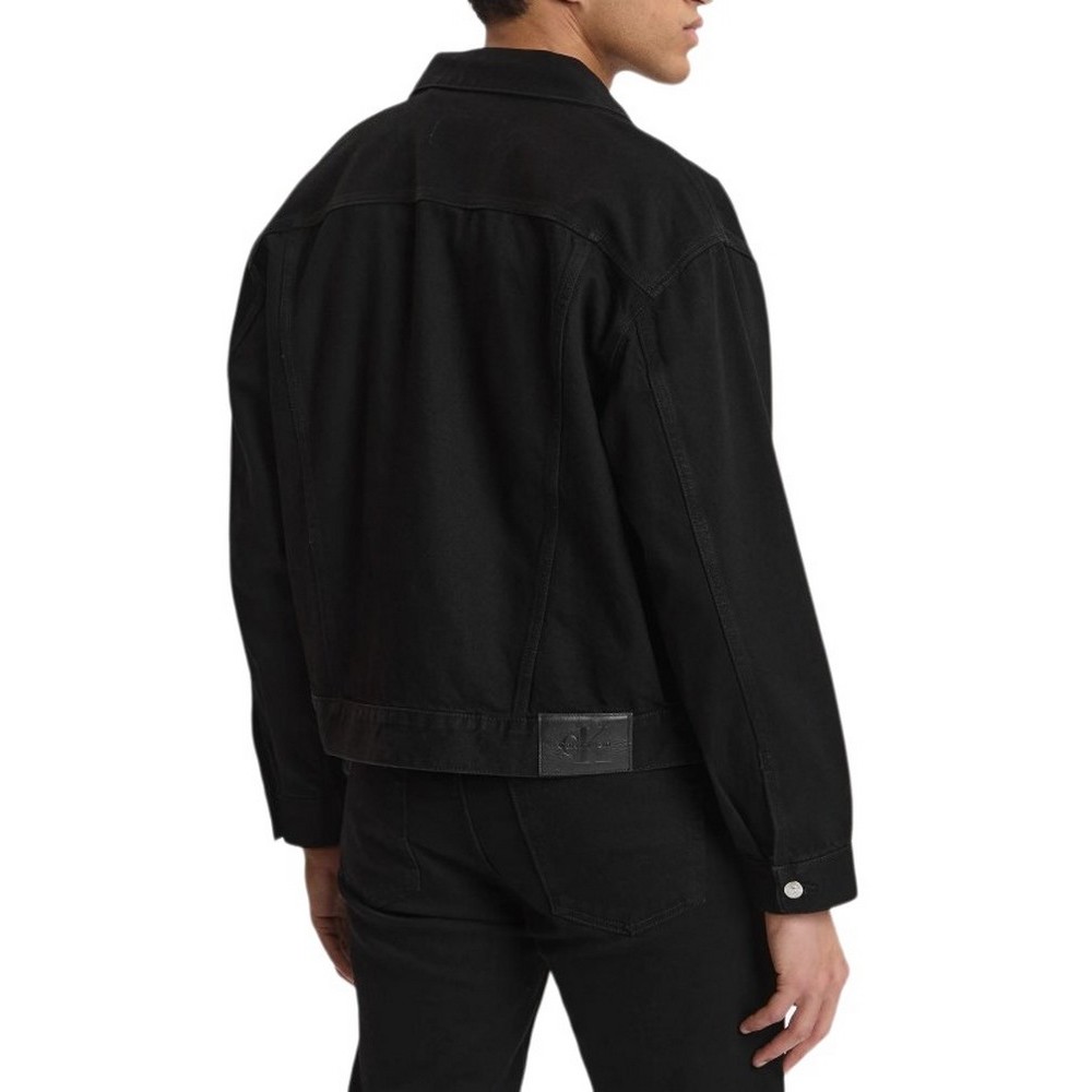 CALVIN KLEIN JEANS 90S CK CLASSIC BLACK TRUCKER ΤΖΙΝ ΜΠΟΥΦΑΝ ΑΝΔΡΙΚΟ DENIM BLACK