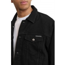 CALVIN KLEIN JEANS 90S CK CLASSIC BLACK TRUCKER ΤΖΙΝ ΜΠΟΥΦΑΝ ΑΝΔΡΙΚΟ DENIM BLACK