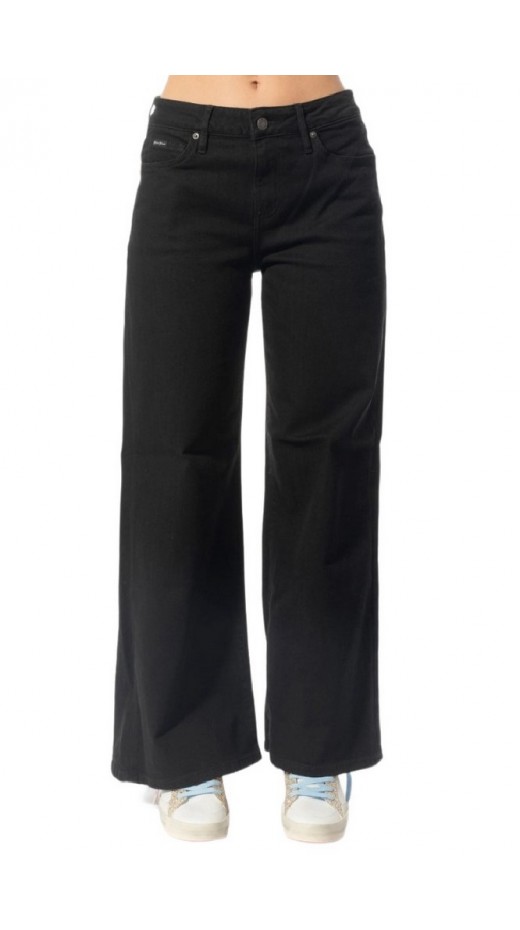 GUESS JEANS G13 LOW RISE EXTRA WIDE ΠΑΝΤΕΛΟΝΙ ΓΥΝΑΙΚΕΙΟ BLACK DENIM