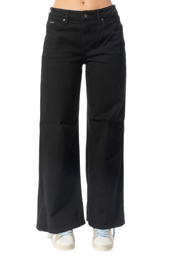 GUESS JEANS G13 LOW RISE EXTRA WIDE ΠΑΝΤΕΛΟΝΙ ΓΥΝΑΙΚΕΙΟ BLACK DENIM