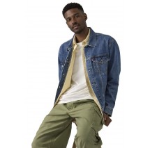 LEVIS® RELAXED FIT TRUCKER FLAT FINISH ΤΖΙΝ ΜΠΟΥΦΑΝ ΑΝΔΡΙΚΟ DARK INDIGO