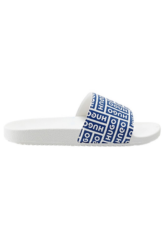 HUGO BOSS TIMEIN SLID BAOLG SANDALS ΠΑΝΤΟΦΛΕΣ ΑΝΔΡΙΚΕΣ WHITE