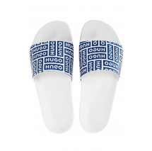 HUGO BOSS TIMEIN SLID BAOLG SANDALS ΠΑΝΤΟΦΛΕΣ ΑΝΔΡΙΚΕΣ WHITE