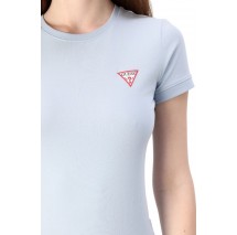 GUESS CN MINI TRIANGLE T-SHIRT ΜΠΛΟΥΖΑ ΓΥΝΑΙΚΕΙΑ CIEL