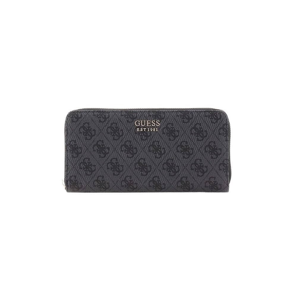 GUESS BRENTON SLG LRG ZIP AROUND ΠΟΡΤΟΦΟΛΙ ΓΥΝΑΙΚΕΙΟ DARK GREY
