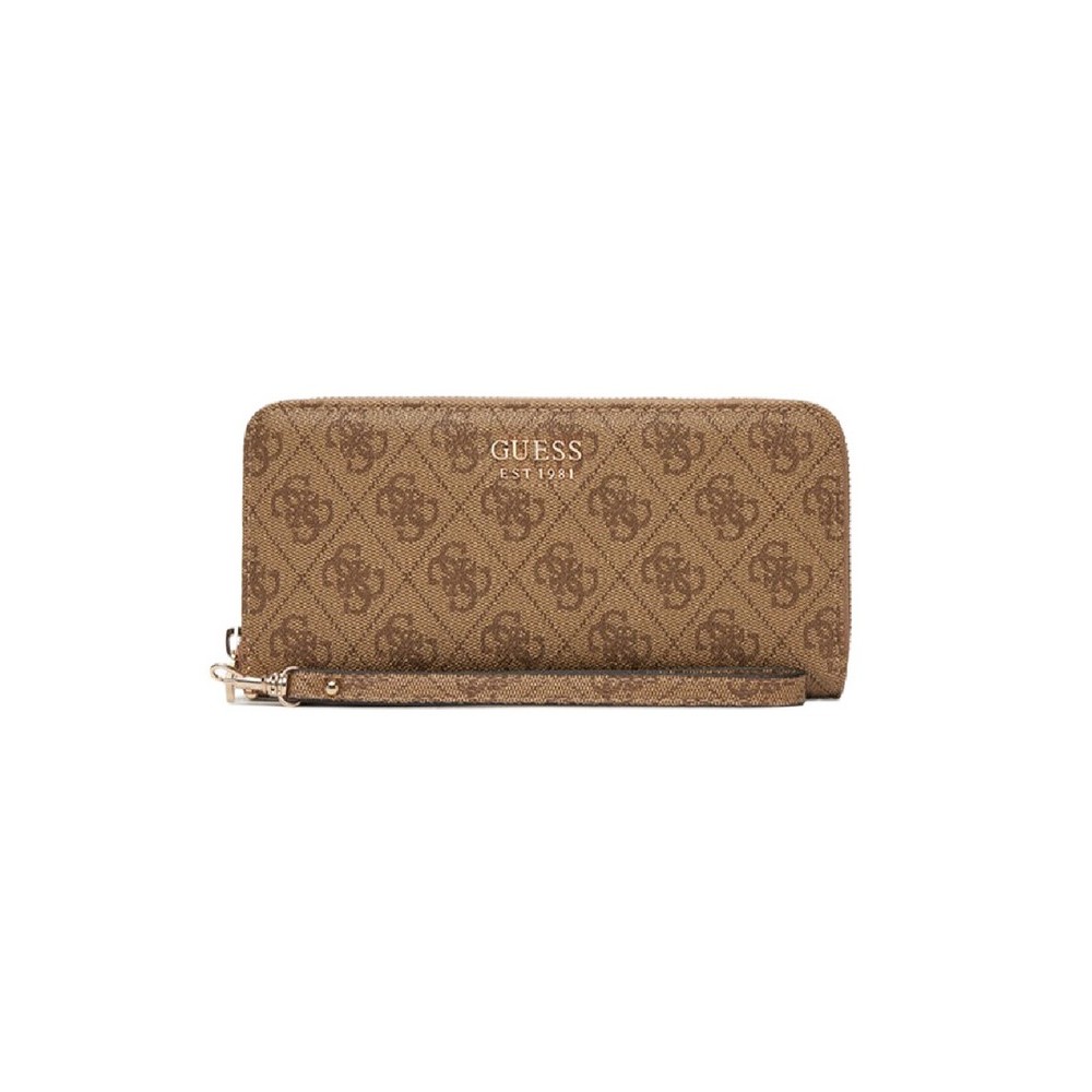 GUESS BRENTON SLG LRG ZIP AROUND ΠΟΡΤΟΦΟΛΙ ΓΥΝΑΙΚΕΙΟ LATTE