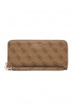 GUESS BRENTON SLG LRG ZIP AROUND ΠΟΡΤΟΦΟΛΙ ΓΥΝΑΙΚΕΙΟ LATTE