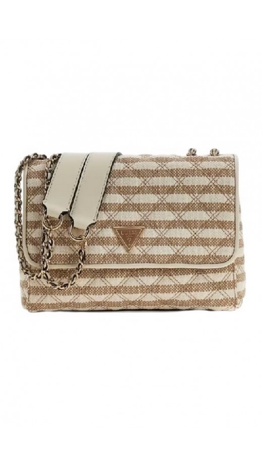 GUESS GIULLY II 2 COMP CNVRTBLE FLAP ΤΣΑΝΤΑ ΓΥΝΑΙΚΕΙΑ TAUPE