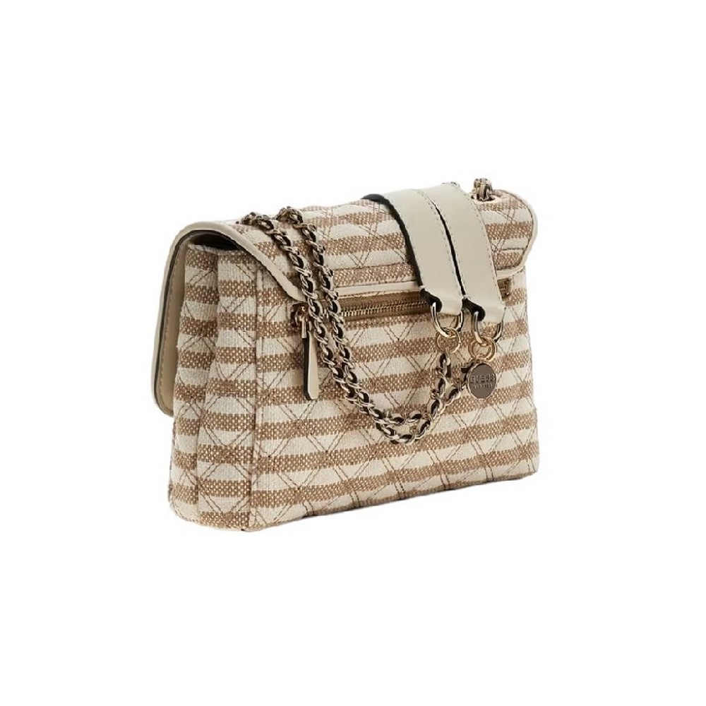 GUESS GIULLY II 2 COMP CNVRTBLE FLAP ΤΣΑΝΤΑ ΓΥΝΑΙΚΕΙΑ TAUPE