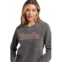 ΦΟΥΤΕΡ D2 VINTAGE LOGO BOROUGH ΓΥΝΑΙΚΕΙΟ SUPERDRY DARK GREY