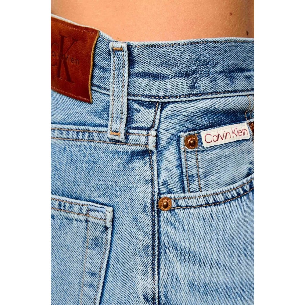 CALVIN KLEIN JEANS RELAXED BARREL JEAN VENTURA BLUE ΠΑΝΤΕΛΟΝΙ ΤΖΙΝ ΓΥΝΑΙΚΕΙΟ BLUΕ DENIM