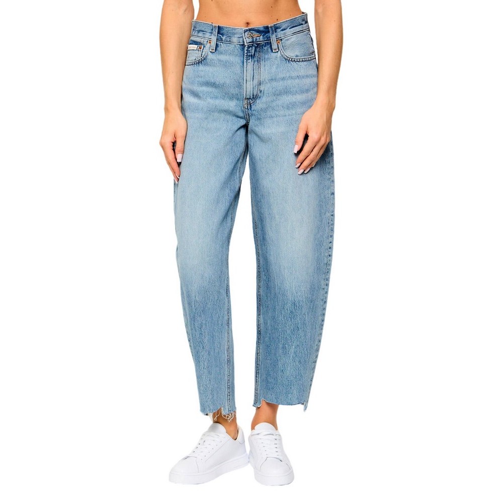 CALVIN KLEIN JEANS RELAXED BARREL JEAN VENTURA BLUE ΠΑΝΤΕΛΟΝΙ ΤΖΙΝ ΓΥΝΑΙΚΕΙΟ BLUΕ DENIM