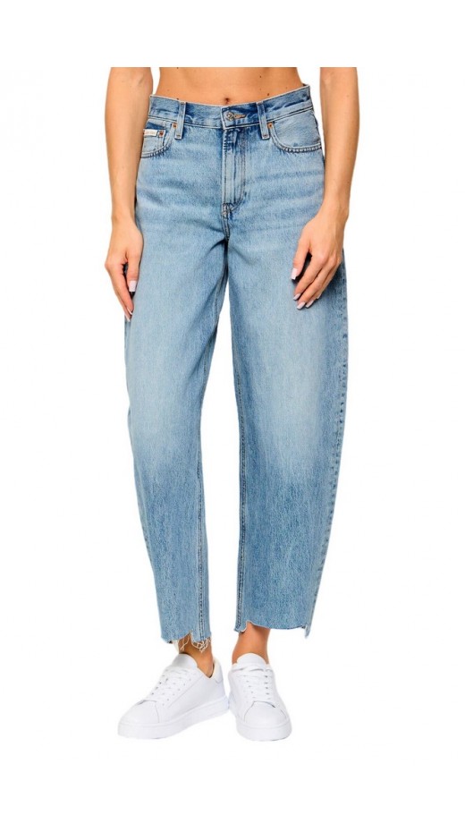 CALVIN KLEIN JEANS RELAXED BARREL JEAN VENTURA BLUE ΠΑΝΤΕΛΟΝΙ ΤΖΙΝ ΓΥΝΑΙΚΕΙΟ BLUΕ DENIM