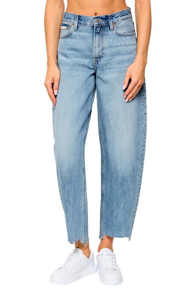 CALVIN KLEIN JEANS RELAXED BARREL JEAN VENTURA BLUE ΠΑΝΤΕΛΟΝΙ ΤΖΙΝ ΓΥΝΑΙΚΕΙΟ BLUΕ DENIM