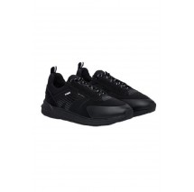 HUGO BOSS GO3 LYMF LACE UP SNEAKERS ΠΑΠΟΥΤΣΙ ΑΝΔΡΙΚΟ BLACK