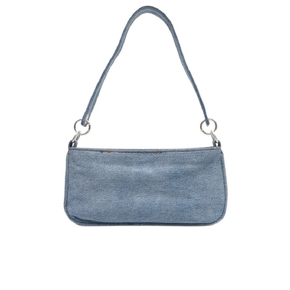 CALVIN KLEIN DENIM SHOULDER POUCH W/STRAP ΤΣΑΝΤΑ ΓΥΝΑΙΚΕΙΑ BLUΕ DENIM
