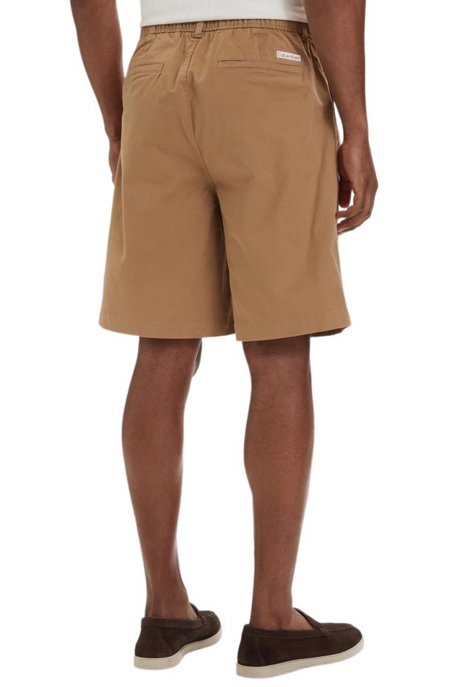 CALVIN KLEIN JEANS 9 IN WASHED COMFORT COTTON CHINO ΒΕΡΜΟΥΔΑ ΑΝΔΡΙΚΗ BEIGE