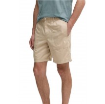 CALVIN KLEIN JEANS LINEN SHORT ΒΕΡΜΟΥΔΑ ΑΝΔΡΙΚΗ BEIGE
