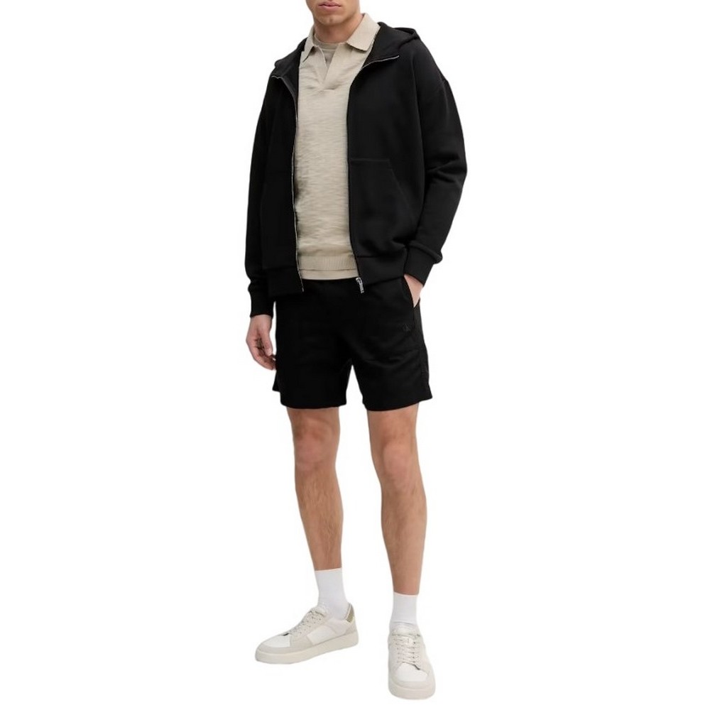 CALVIN KLEIN JEANS LINEN SHORT ΒΕΡΜΟΥΔΑ ΑΝΔΡΙΚΗ BLACK