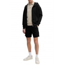 CALVIN KLEIN JEANS LINEN SHORT ΒΕΡΜΟΥΔΑ ΑΝΔΡΙΚΗ BLACK