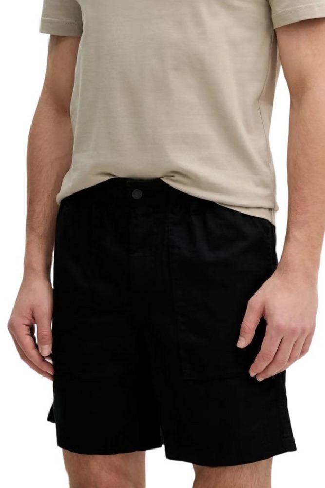 CALVIN KLEIN JEANS LINEN SHORT ΒΕΡΜΟΥΔΑ ΑΝΔΡΙΚΗ BLACK