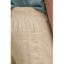 CALVIN KLEIN JEANS LINEN SHORT ΒΕΡΜΟΥΔΑ ΑΝΔΡΙΚΗ BEIGE