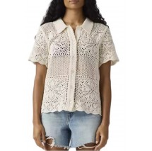 LEVIS SUSANNA FLORAL CROCHET SHIRT ΠΟΥΚΑΜΙΣΟ ECRU