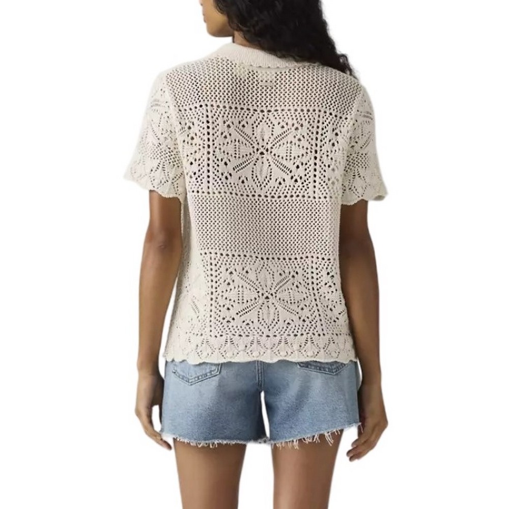 LEVIS SUSANNA FLORAL CROCHET SHIRT ΠΟΥΚΑΜΙΣΟ ECRU