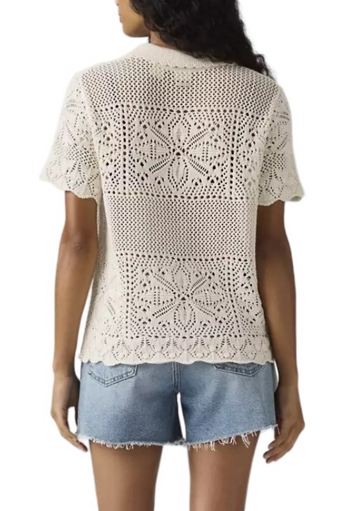 LEVIS SUSANNA FLORAL CROCHET SHIRT ΠΟΥΚΑΜΙΣΟ ECRU