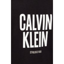 CALVIN KLEIN JEANS 350TERRY BOLD CLVN KLN CN SWEATSHIRT ΜΠΛΟΥΖΑ ΦΟΥΤΕΡ ΑΝΔΡΙΚΗ BLACK