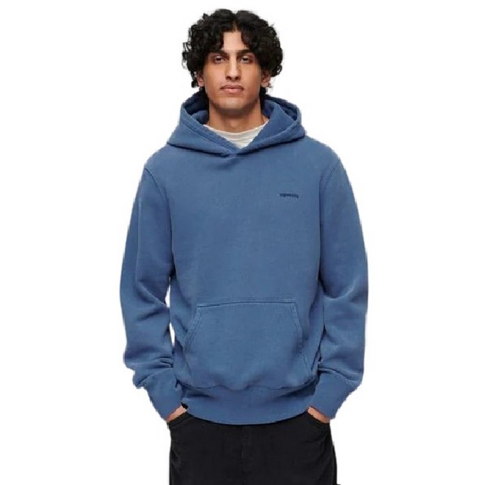 SUPERDRY VINTAGE WASHED HOODIE ΜΠΛΟΥΖΑ ΦΟΥΤΕΡ ΑΝΔΡΙΚΗ BLUE