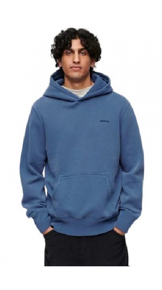 SUPERDRY VINTAGE WASHED HOODIE ΜΠΛΟΥΖΑ ΦΟΥΤΕΡ ΑΝΔΡΙΚΗ BLUE