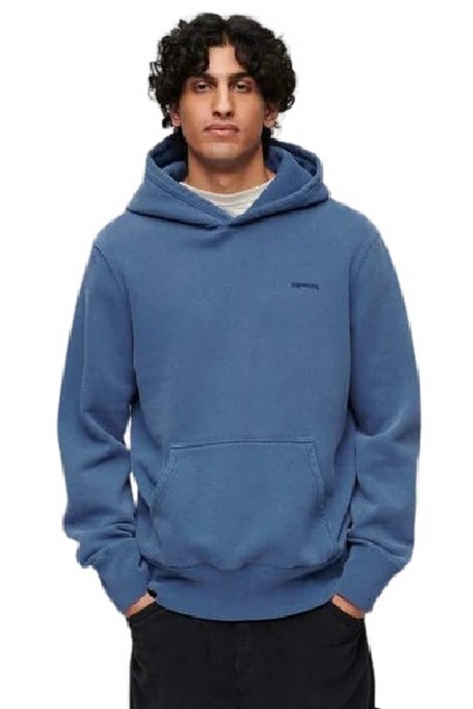 SUPERDRY VINTAGE WASHED HOODIE ΜΠΛΟΥΖΑ ΦΟΥΤΕΡ ΑΝΔΡΙΚΗ BLUE