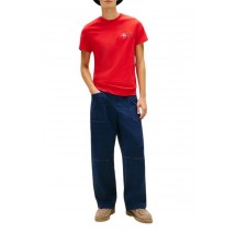 TOMMY JEANS SLIM SIGN CHEST T-SHIRT ΜΠΛΟΥΖΑ ΑΝΔΡΙΚΗ RED