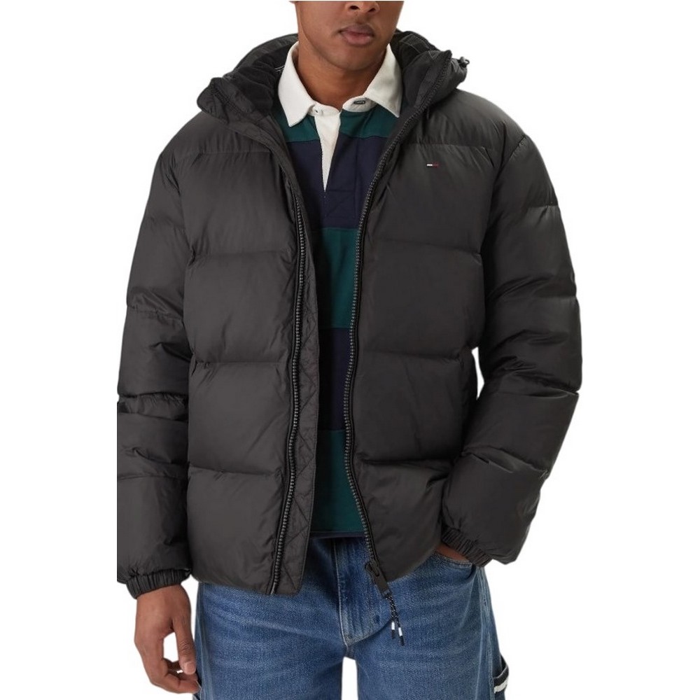 TOMMY HILFIGER ESSENTIAL DOWN JACKET ΜΠΟΥΦΑΝ ΑΝΔΡΙΚΟ BLACK