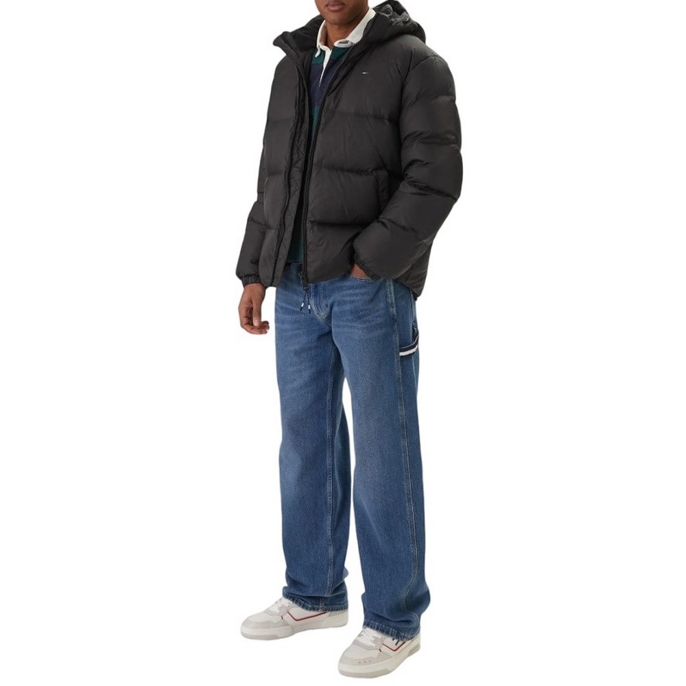 TOMMY HILFIGER ESSENTIAL DOWN JACKET ΜΠΟΥΦΑΝ ΑΝΔΡΙΚΟ BLACK