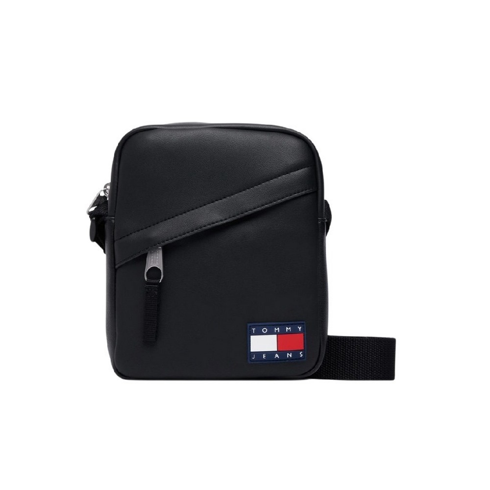 TOMMY JEANS DAILY PU REPORTER ΤΣΑΝΤΑ ΑΝΔΡΙΚΗ BLACK