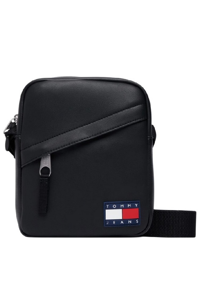 TOMMY JEANS DAILY PU REPORTER ΤΣΑΝΤΑ ΑΝΔΡΙΚΗ BLACK