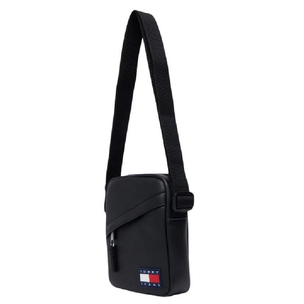 TOMMY JEANS DAILY PU REPORTER ΤΣΑΝΤΑ ΑΝΔΡΙΚΗ BLACK
