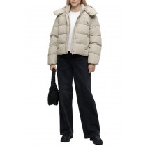 CALVIN KLEIN JEANS MATTE MW MONOLOGO SHORT PUFFER ΜΠΟΥΦΑΝ ΓΥΝΑΙΚΕΙΟ BEIGE