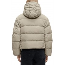 CALVIN KLEIN JEANS MATTE MW MONOLOGO SHORT PUFFER ΜΠΟΥΦΑΝ ΓΥΝΑΙΚΕΙΟ BEIGE