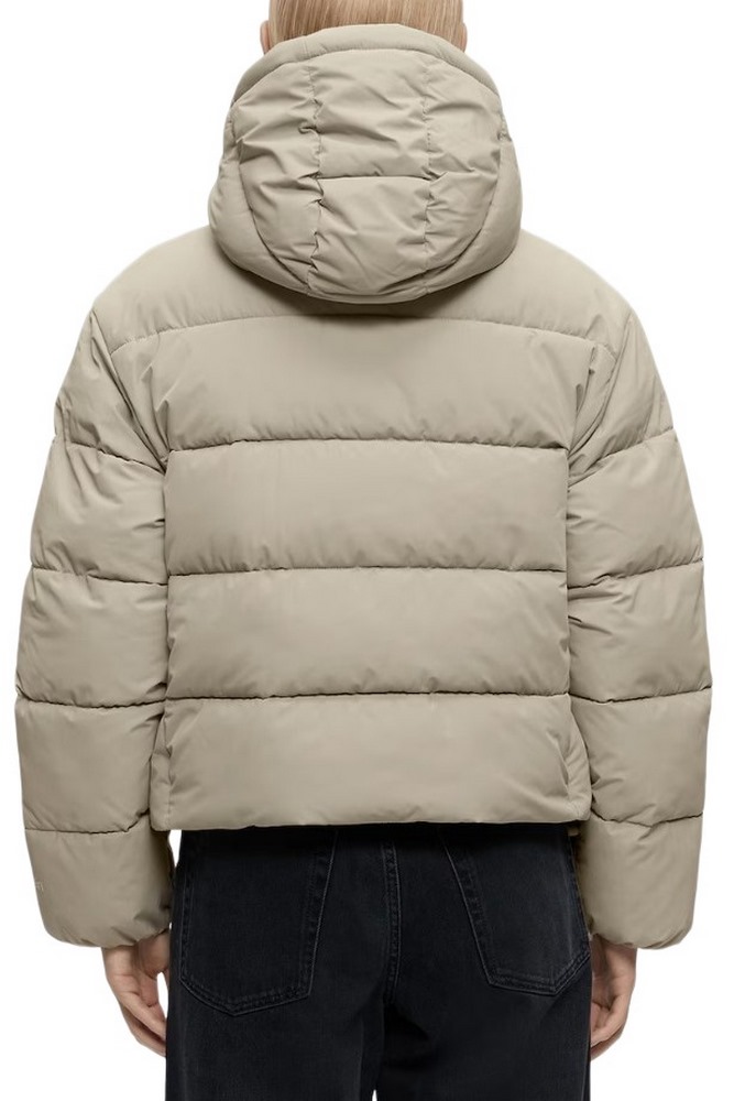 CALVIN KLEIN JEANS MATTE MW MONOLOGO SHORT PUFFER ΜΠΟΥΦΑΝ ΓΥΝΑΙΚΕΙΟ BEIGE