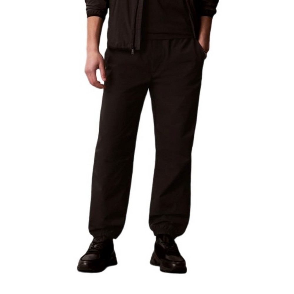 CALVIN KLEIN JEANS COTTON NYLON PARACHUTE PANT ΠΑΝΤΕΛΟΝΙ ΑΝΔΡΙΚΟ BLACK