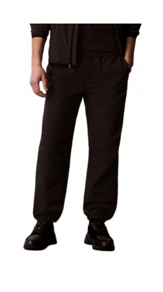 CALVIN KLEIN JEANS COTTON NYLON PARACHUTE PANT ΠΑΝΤΕΛΟΝΙ ΑΝΔΡΙΚΟ BLACK
