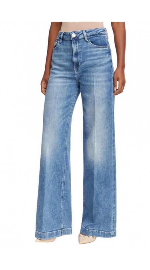 GUESS BELLAGIO ΤΖΙΝ ΠΑΝΤΕΛΟΝΙ ΓΥΝΑΙΚΕΙΟ BLUΕ DENIM